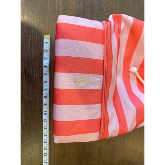 VICTORIA'S SECRET Pink Striped Backpack Bag with Cooler NEW - Picture 9 of 9